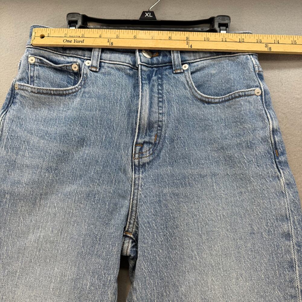Madewell Jeans Women's 25 (2) Light Blue '90s Straight Preppy Casual EUC - Picture 14 of 15